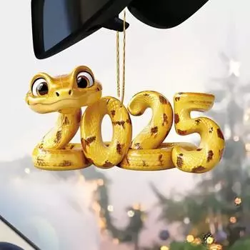 Новогоднее украшение в виде змеи, подвесная подвеска с шнурком, легко подвешиваемая на рождественские елки, подвесная подвеска в виде змеи 1pc