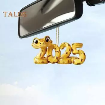 Новогоднее украшение в виде змеи, подвесная подвеска с шнурком, легко подвешиваемая на рождественские елки, подвесная подвеска в виде змеи 1pc