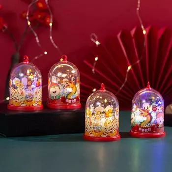 Новогодние украшения Поздравления Удача Фонарь Украшение Весенний фестиваль Детские подарки Прилавок Warm Color A