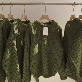 Новогодний красный свитер с закруткой для женщин осень и зима новый ретро супер красивый ленивый мягкий вощеный толстый вязаный свитер топ модный S красный