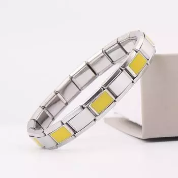 Новогодний модный браслет из нержавеющей стали с эластичным браслетом