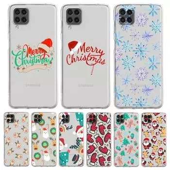 Новогодний подарок Рождественский мультяшный чехол для телефона Samsung Galaxy A13 A51 A71 A21S A12 A11 A31 A52 A41 A23 A53 A73 A32 5G A03S Чехол Samsung A13 5G