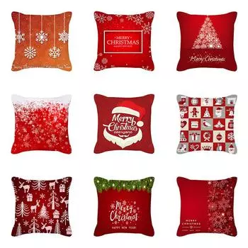 Новогодний подарок, Рождественское украшение, домашний Рождественский чехол для подушки, Рождественский орнамент, наволочка, подушка Natal Navidad 40x40cm