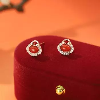 Новогодний подарок змея маленькая сумка благословение ожерелье комплект с цепочкой воротник