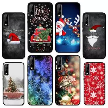 Новогодний рождественский чехол для телефона Huawei Y9 Y8 Y6 Prime Y7 Pro Y8s Y5 Mate 20 Pro 10 lite Cover Huawei Y5 2018