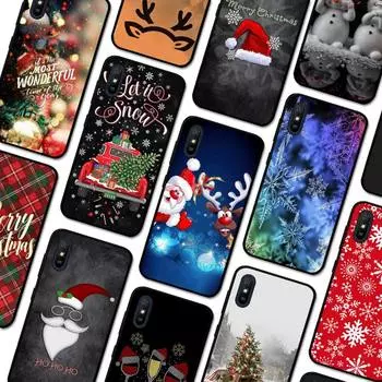 Новогодний Рождественский чехол для телефона Redmi 9A 8A 7A 7A 7 6A 5A 5 Plus 4X S2 GO K20 K30 6 Note 8 9 Pro K40 or K40 Pro