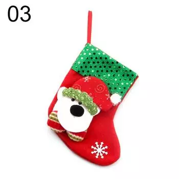 Новогодний рождественский чулок, рождественский подарок, сумка для конфет, рождественские украшения для дома, носок Navidad, декор для рождественской елки