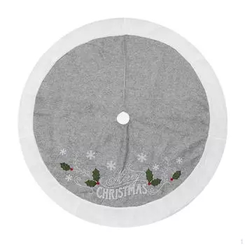 Новогодняя елка юбка коврик 48 дюймов деревенский мягкий рождественский домашний декор для праздничного отдыха на открытом воздухе