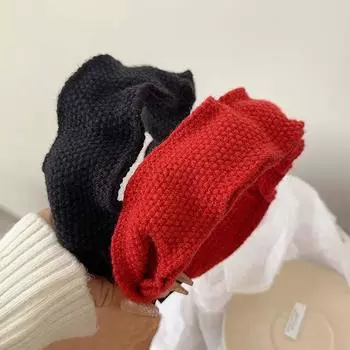 Новогодняя красная повязка на голову для женщин и девочек, милый обруч для волос, рождественский декоративный ободок для волос, аксессуары для волос, подарки красный