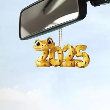 Новогодняя подвеска в виде змеи с ремешком, легко подвешивается на Рождество