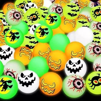 Новогодняя вечеринка 32 мм 8 шт. креативные светящиеся в темноте шарики-прыгуны в виде дьявола твердые шарики подарки