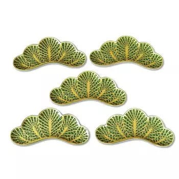 Новогодняя закуска, японская еда, сервировка, японская сосна удачи, набор из сосны Арита, подарочная коробка, в которую входят столовые приборы, тарелка, тарелка, 25 см, столовые приборы, амулет, зелёный