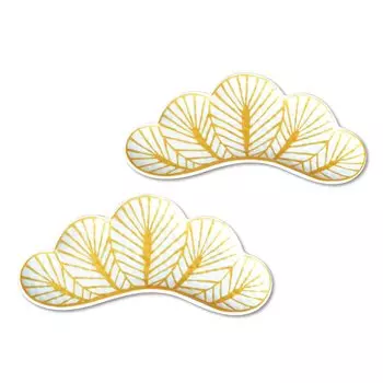 Новогодняя закуска Японская сервировка блюд Японский набор парных столовых приборов Lucky Arita, Тарелка, Тарелка, 25 см, Столовые приборы, Шарм, Мацуба, Посуда, Юкимацуба, белый