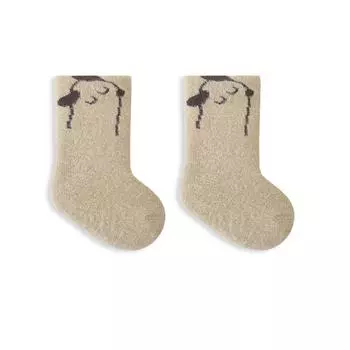 Новорожденные Норковый Бархат Пряжа Средние Носки Зима Новые Малыш Детские Мягкие Утолщенные Плюшевые Теплые Носки Девочка Младенец Мальчик Мультяшные Носки 0-5 Л XS(0-6Months old)