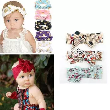 Новорожденный Малыш Малыш Девочка Цветы Волосы Булавка Бант Головной убор Подарок