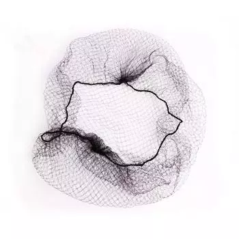 Новые 100 шт. Черные невидимые сетки для волос, чехол для пучка, эластичный край, сетка, шапочка-стрейч