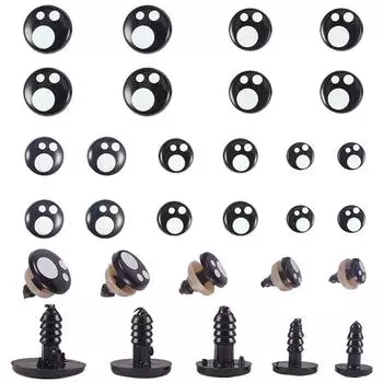 Новые 100 шт./кор. 16-8 мм кукольные глаза, мультяшные безопасные глаза для глаз ручной работы, кукла для медведя, мягкие игрушки, аксессуары для кукол, подарки