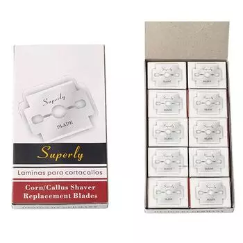 Новые 100 шт. сменные лезвия из нержавеющей стали для педикюра ног, твердая пилка, ручной инструмент для ног, ступни, Ca Q3L8