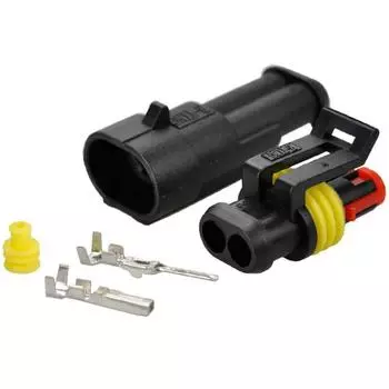 Новые 10 комплектов 2-контактный герметичный водонепроницаемый электрический разъем для проводов вилка автомобиль авто фургон