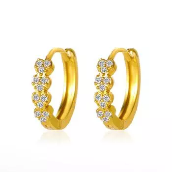 Новые 10 мм круглые серьги-кольца с цирконом CZ для женщин, циркон в форме сердца, богемные маленькие круглые серьги цвета розового золота, серебра