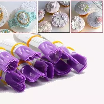 Новые 10 шт., инструменты для украшения, двойной сахарный шерстяной край, зажим, кружевной пинцет, форма для торта