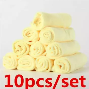Новые 10 шт./компл. микрофибра для мытья кухни, автомобиля, дома, сухая полировка, полотенце для чистки кухонных полотенец, салфетка для чистки 2023 г.