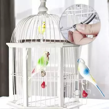 Новые 10 шт. стальных пружинных дверных защелок для клетки кролика перепела кур