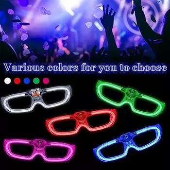 Новые 10 шт. Светящиеся очки, товары для вечеринок, подходят для Рождества, Дня святого Валентина, Нового года
