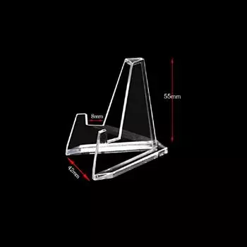 Новые 10 штук Подставка для карточек Подставка для демонстрации карточек Монеты Маленькая коробка Держатель для скрепок Пластик
