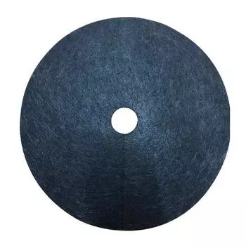 Новые 12 шт. черного нетканого полотна для прополки, кольца для защиты огорода, экологически чистые сетки от сорняков 15cm x2cm чёрный