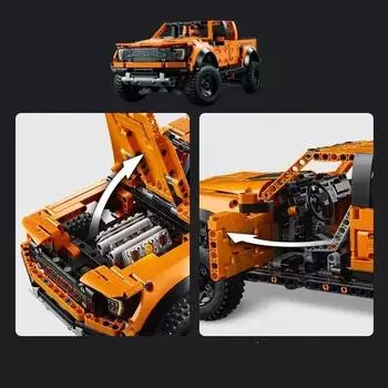 Новые 1300+PCS образовательные строительные блоки F-150 пикап гоночный MOC технология строительные блоки модель автомобиля кирпич игрушки детский подарок