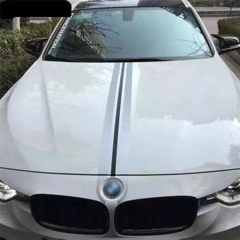 Новые 130X12,1 см Полосы для гонок на капот автомобиля Наклейки для BMW Mercedes-Benz