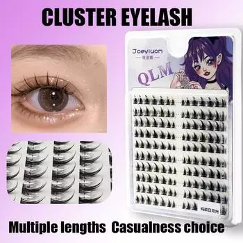 Новые 140 кластерных ресниц, наращивание натуральных ресниц, смешанные ресницы, натуральные мягкие индивидуальные ресницы «сделай сам», пучки ресниц для макияжа
