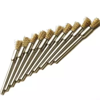 Новые 15 шт. мини-щетки из проволочной проволоки, латунные щетки для полировки ржавчины