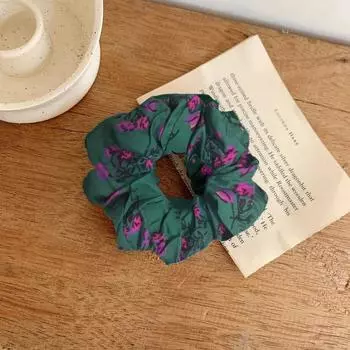 Новые 1/5 шт. Резинки для волос с цветочным принтом, Цветочные скранчи, Женские винтажные эластичные повязки для волос, Веревки для волос, Аксессуары для волос для девочек, Головные уборы