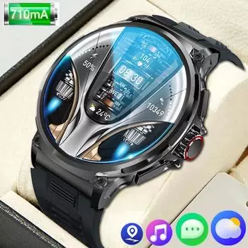 Новые 1,85-дюймовые умные часы Ultra HD с GPS-слежением HD Bluetooth, вызов, 710 мАч, большой аккумулятор, 400+ циферблат, подходят для Huawei Xiaomi Samsung