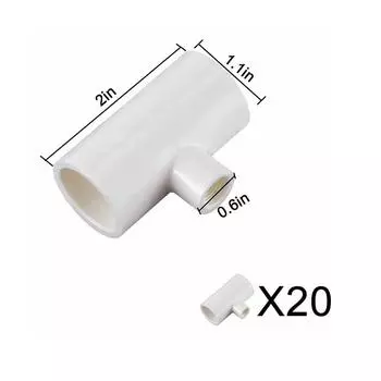 Новые 20 шт. 1/2 ПВХ Тройник Автоматическая Поилка для Птицы Чашки-Поилки Ниппели для Воды для Кур
