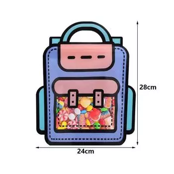 Новые 20 шт. Мультяшные рюкзаки Подарочные пакеты с ручками для вечеринки, свадьбы, дня рождения
