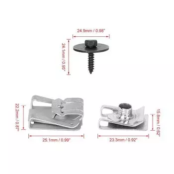 Новые 24x Клипсы для крепления защиты двигателя снизу для Mercedes C-класса W203/204