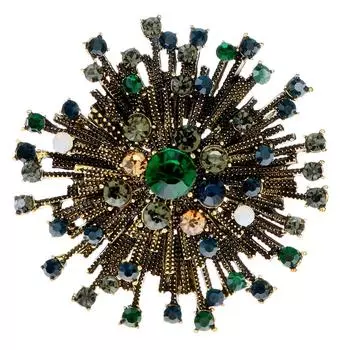 Новые 2 цвета на выбор, винтажные броши со стразами и цветами для женщин, пальто, элегантные ювелирные изделия высокого качества, осенние булавки