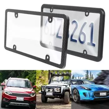 Новые 2 шт. 31x16 см пластиковые крышки для автомобильных номерных знаков держатели автомобильных номерных знаков инструменты для украшения автомобиля прозрачный