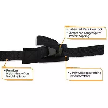 Новые 2 шт. 9,8 фута Багажник на крышу автомобиля Багаж Каяк Пряжка Крепежные ремни Универсальные