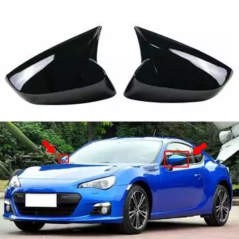 Новые 2 шт. автомобильные боковые крышки заднего вида, наклейки на крылья, боковые зеркала, крышки для Toyota 86/Subaru BRZ 2012-2020, аксессуары чёрный