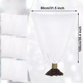 Новые 2 шт. Чехлы для растений для защиты от заморозков со шнурком для кустарников, кустарников, фруктовых деревьев