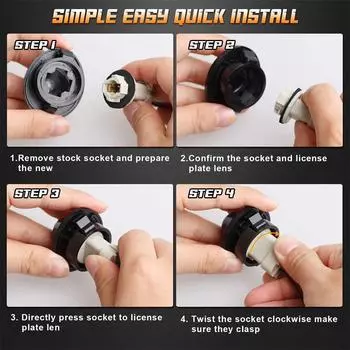 Новые 2 шт. Патрон лампы подсветки номерного знака и проводка для Ford F250 F350 Super Duty 1999-2005