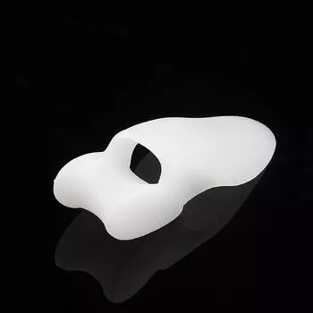 Новые 2 шт. силиконовые защитные накладки на пальцы ног, корректор косточки большого пальца стопы, выпрямитель, расширитель, белые