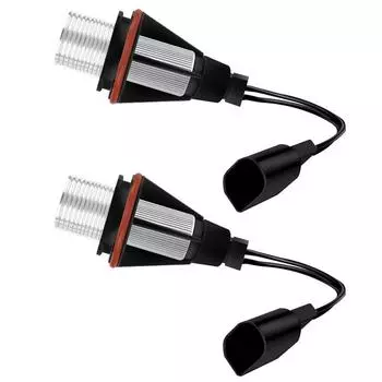 Новые 2x Белые Светодиодные Кольца Ангельские Глазки для BMW E39 E60 E63 E64 E65 X3 X5