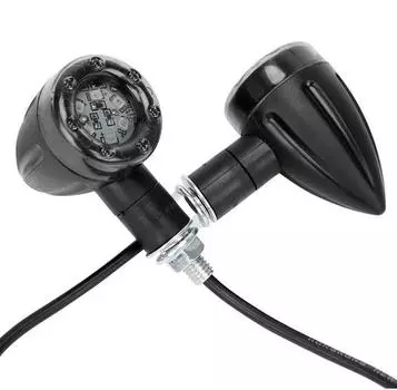 Новые 2x Универсальные Мотоциклетные Светодиодные Указатели Поворота Двойного Цвета Янтарные Задний Стоп-сигнал