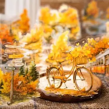 Новые 30 шт./компл. сезонные наклейки с пейзажем, идеально подходящие для дневника, скрапбукинга, товаров для самостоятельного изготовления