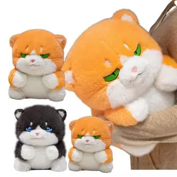 Новые 33 см креативные плюшевые круглые толстые плюшевые игрушки для кошек, подушки для животных, мягкие куклы, мягкие игрушки, подарок на день рождения для ребенка, домашний декор about 33cm